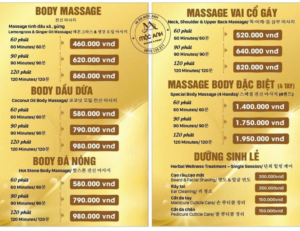 BẢNG GIÁ 2